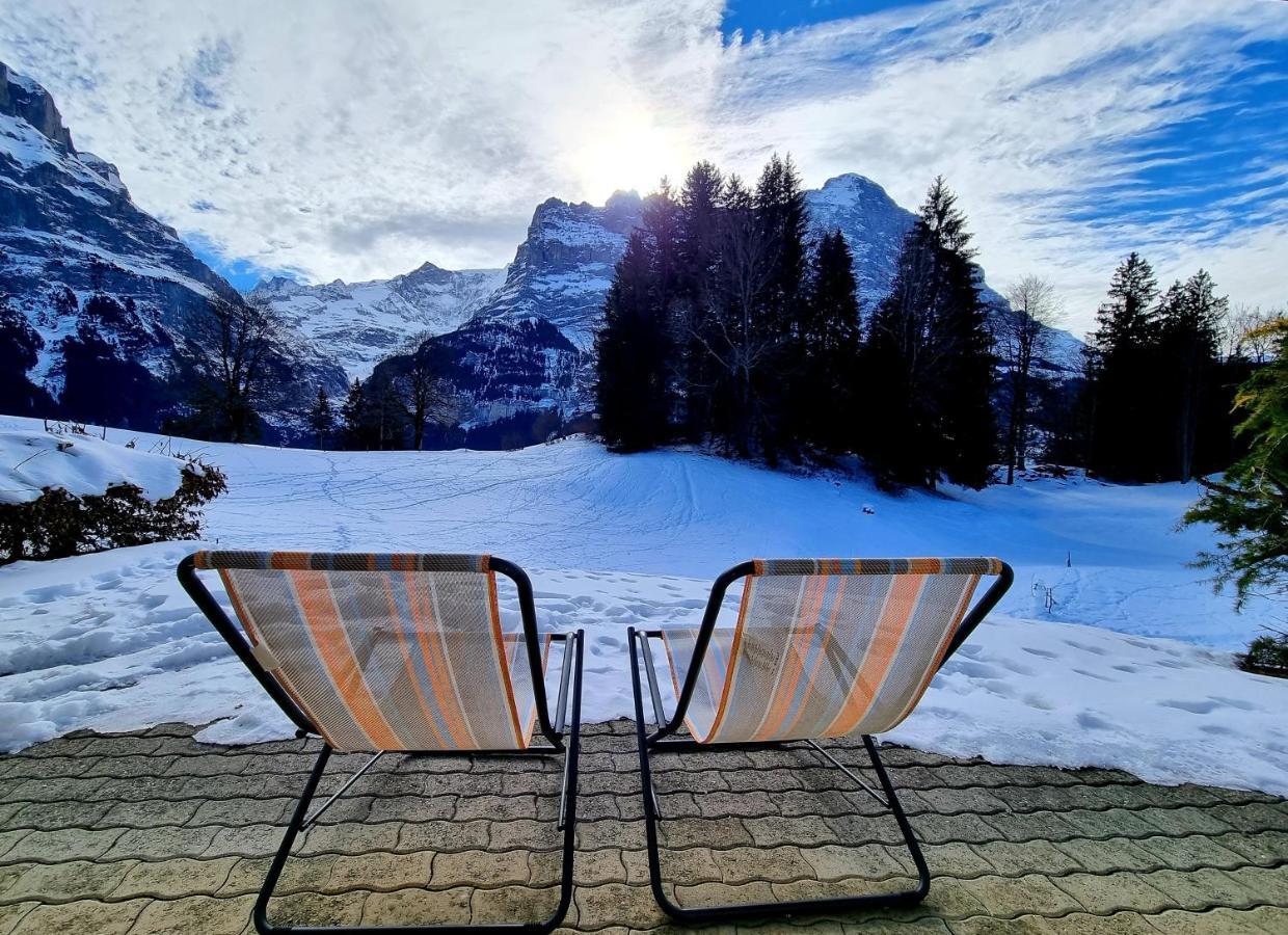 Mom - Alpine Boutique Apartments, Grindelwald Gletscher, Eiger View Terrace Studio Eksteriør bilde