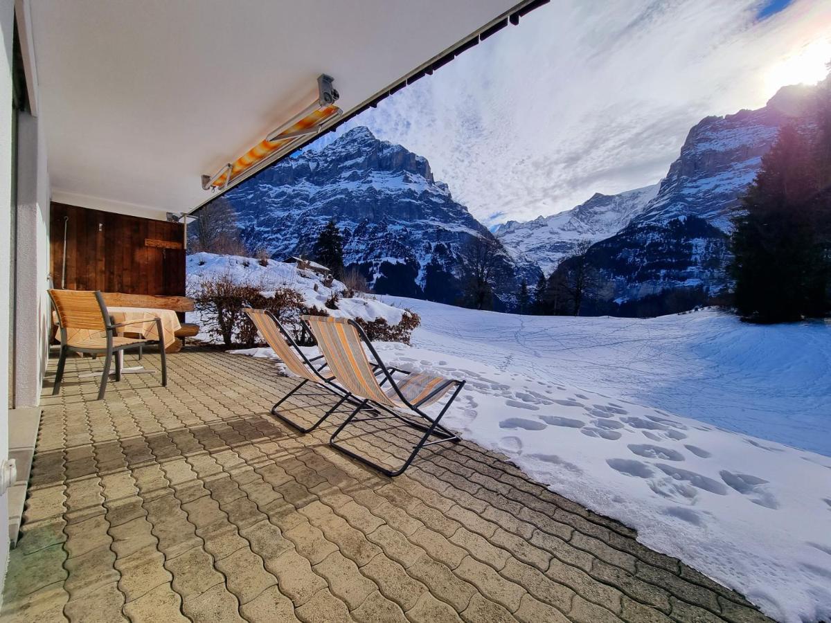 Mom - Alpine Boutique Apartments, Grindelwald Gletscher, Eiger View Terrace Studio Eksteriør bilde